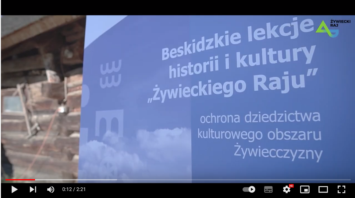 Plakat Beskidzkie lekcje historii i kultury "Żywieckiego Raju"